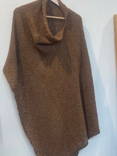 Maree Churchill - Luxury Fine NZ Alpaca Asymmetrical Poncho