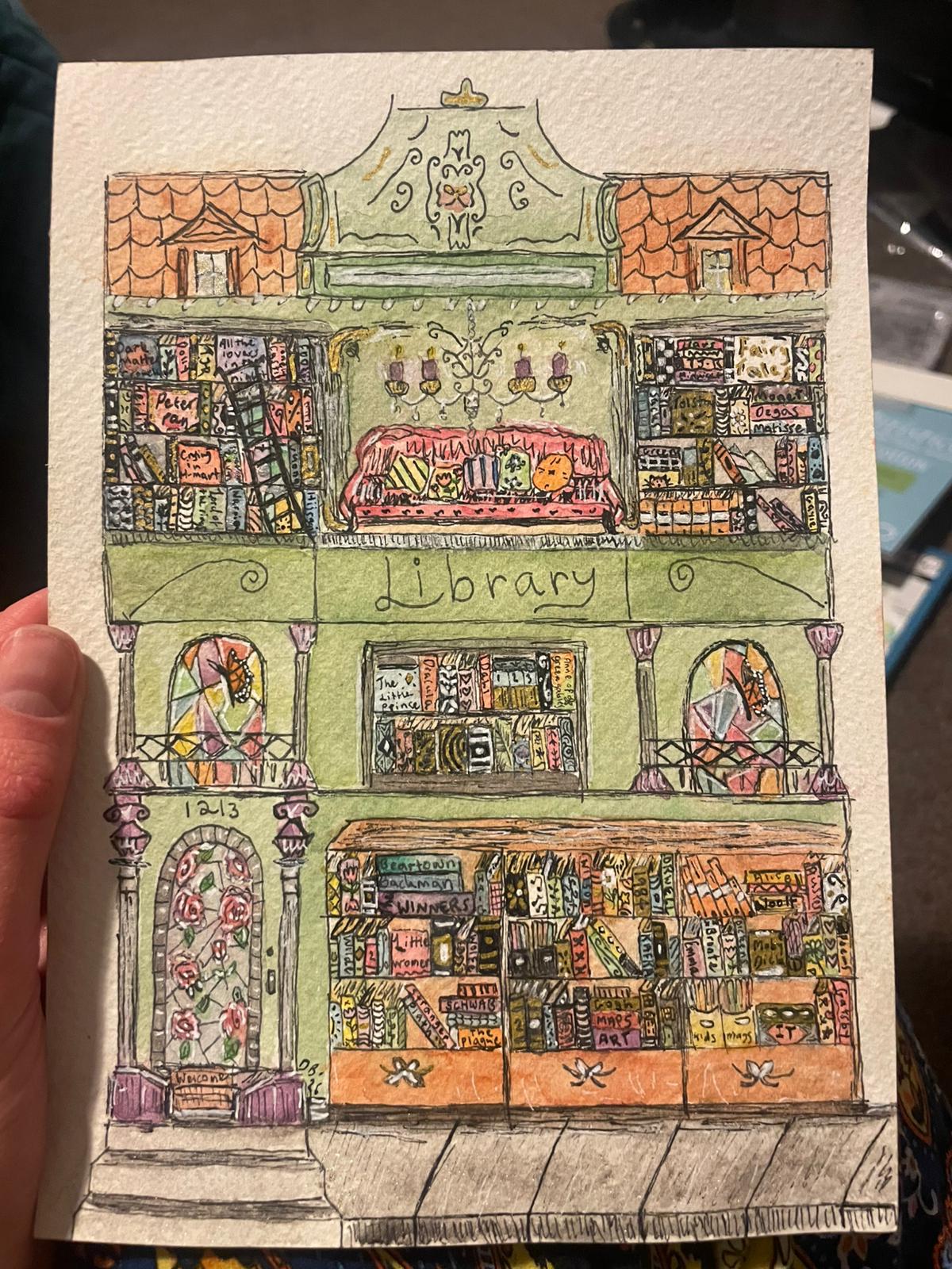 Dana Bingham: Ornate Library