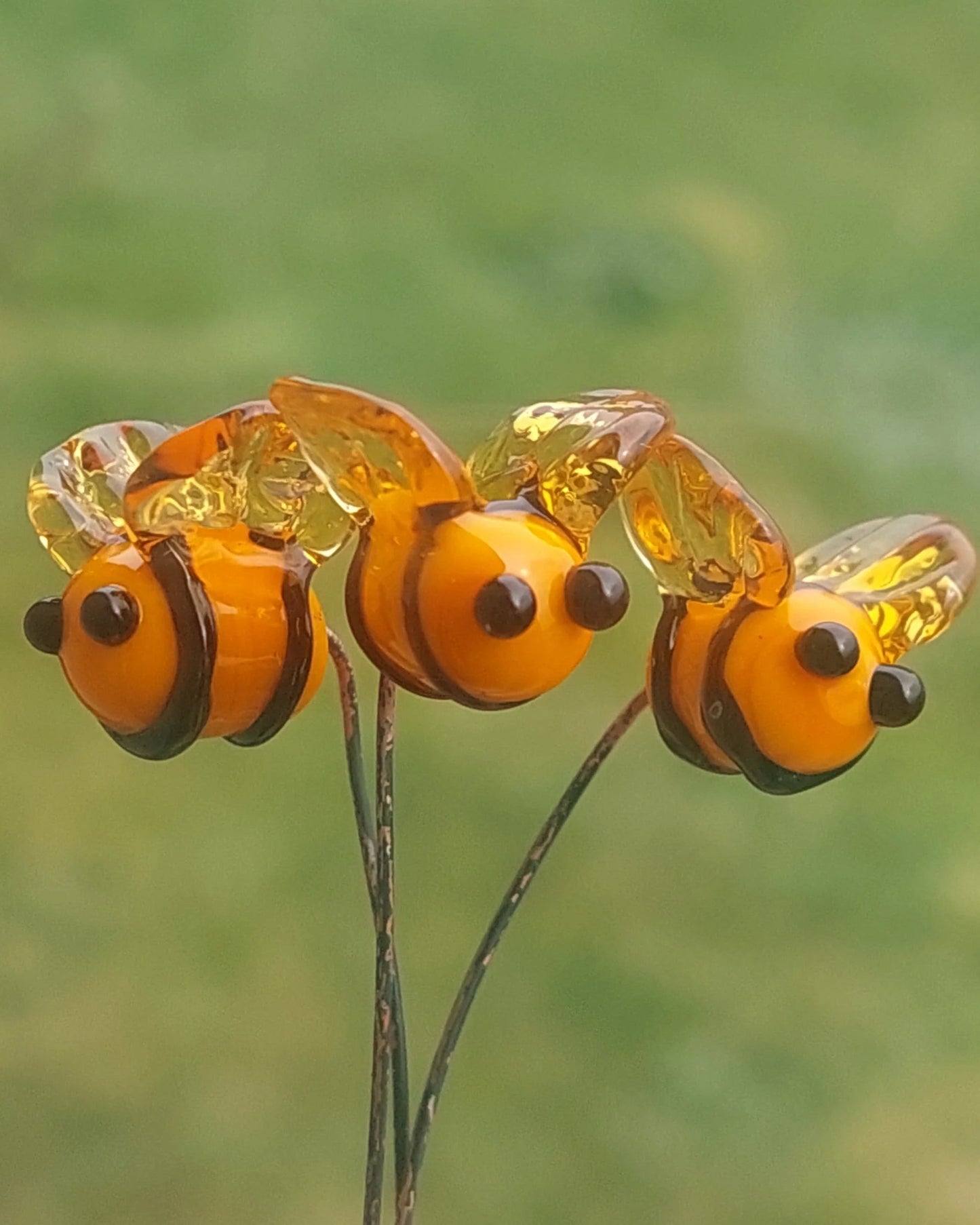 Selma Rainey - Art Glass Mini Stems - Tiny Bees