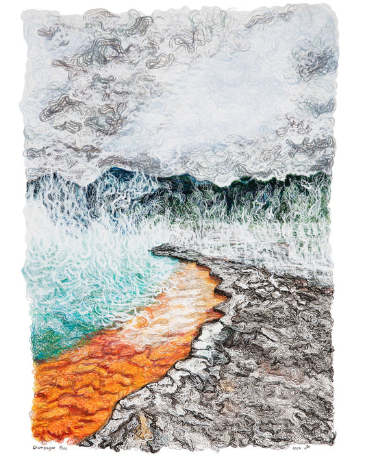 Lara Mumby Croft - Champagne Pool Print