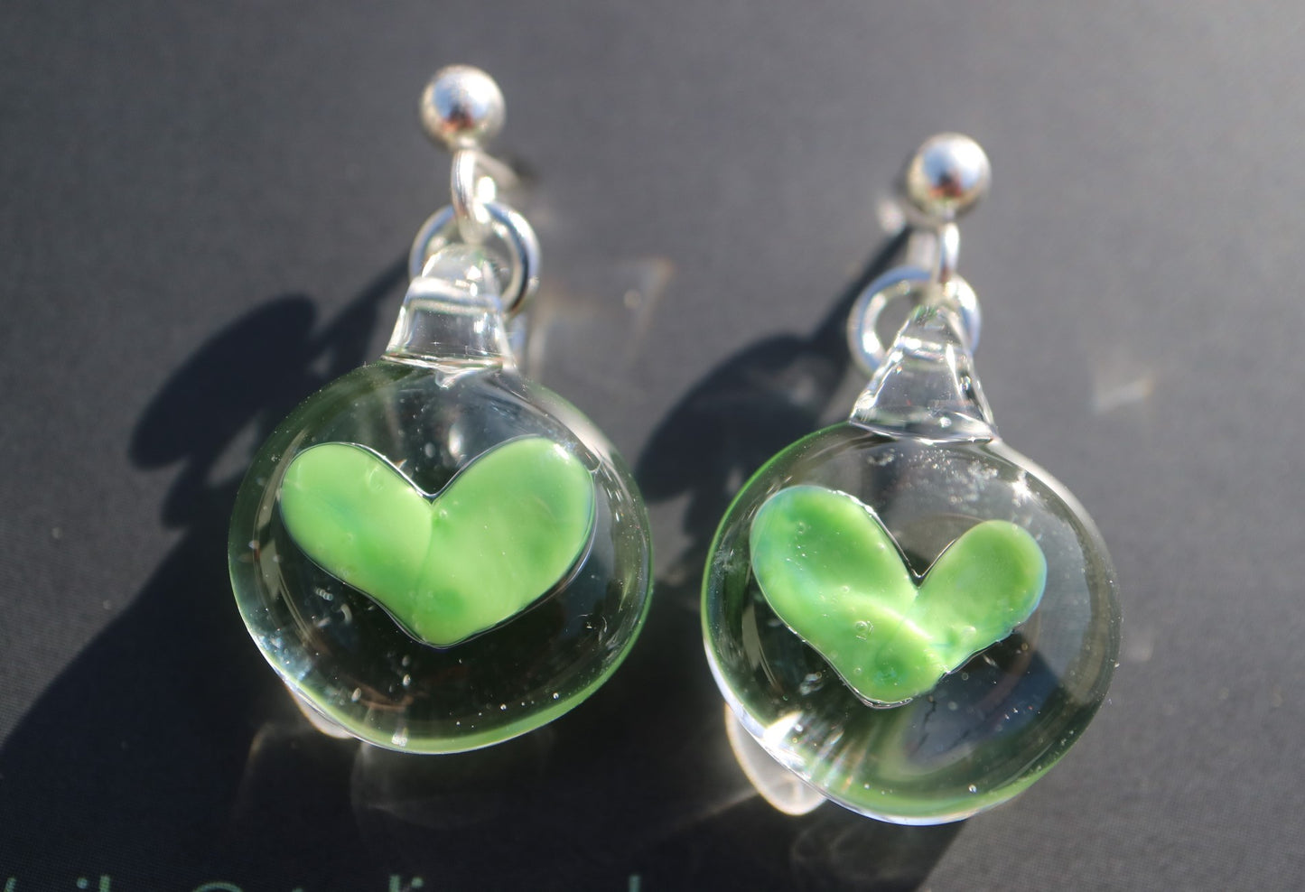 Eiko Kawaguchi - Glass Heart Studs