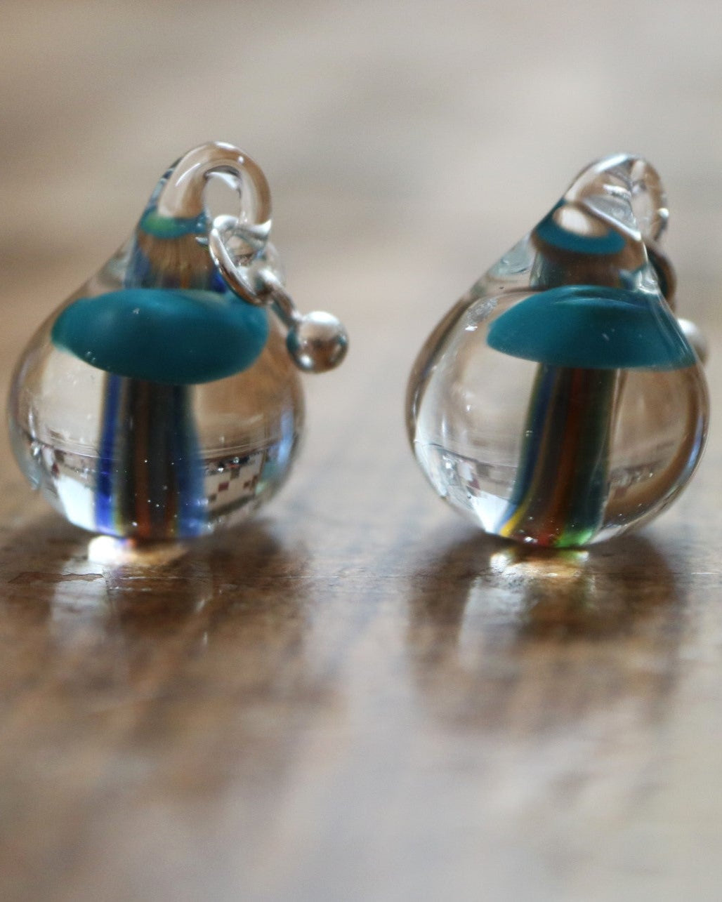 Eiko Kawaguchi - Mushroom Art Glass Studs