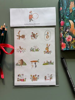 Kathleen Richens - Whimsical Sticker Sheets