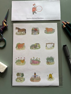 Kathleen Richens - Whimsical Sticker Sheets