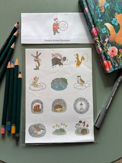 Kathleen Richens - Whimsical Sticker Sheets