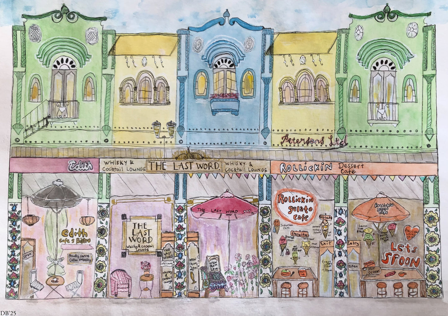 Dana Bingham - New Regent Street (Version 2) Prints