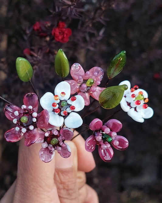 Selma Rainey - Art Glass Mini Stems - Manuka